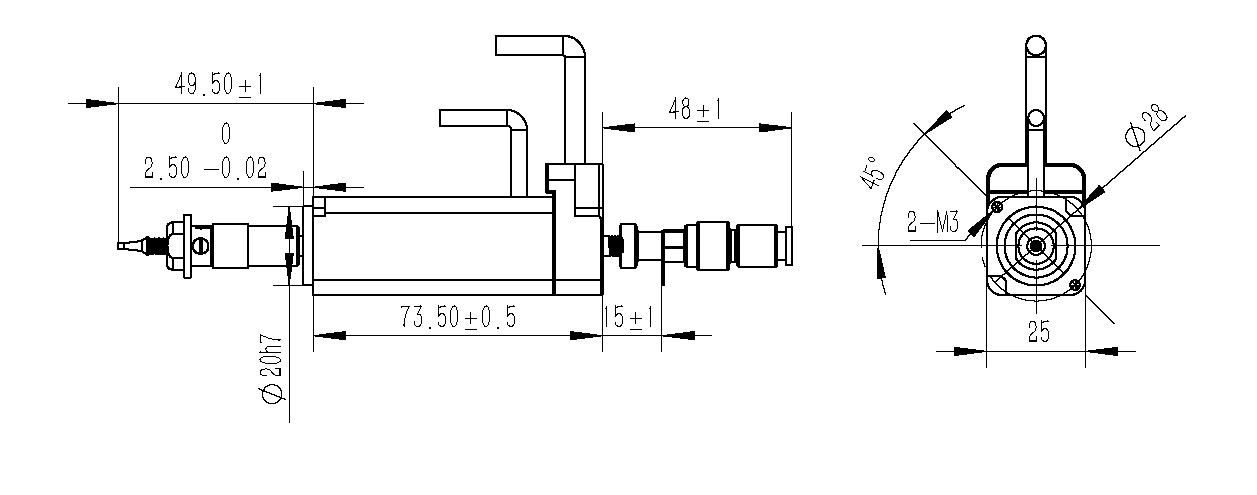 Detailed engineering drawings and dimensional diagrams